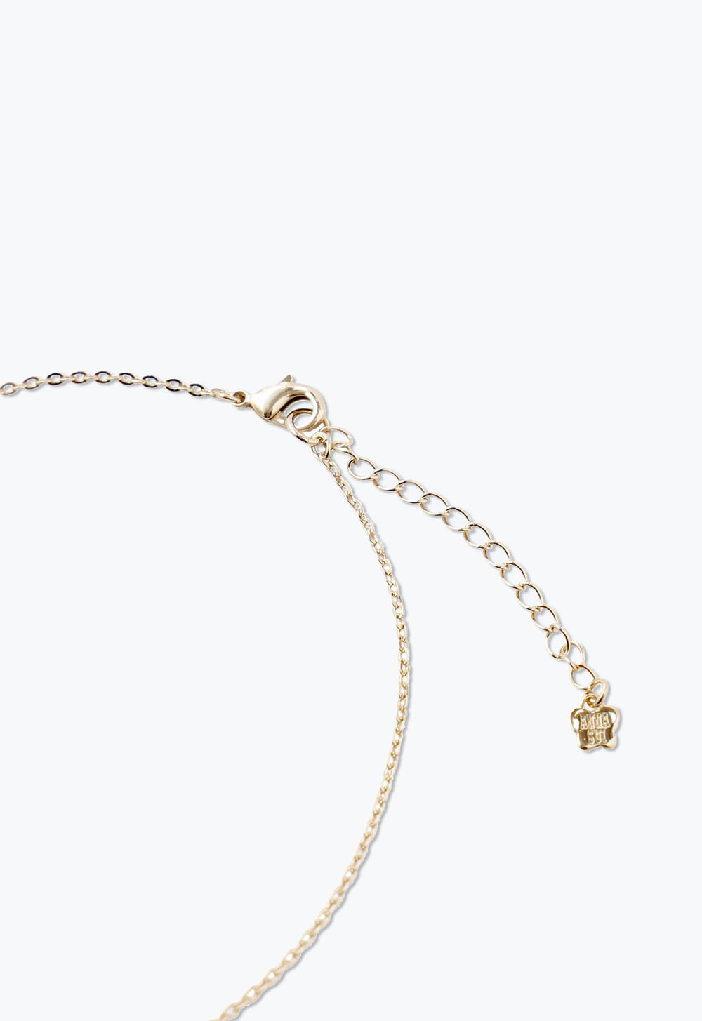 Gold chain, a lobster claw clasp with large links for adjustability, Anna Sui imprint on a tag