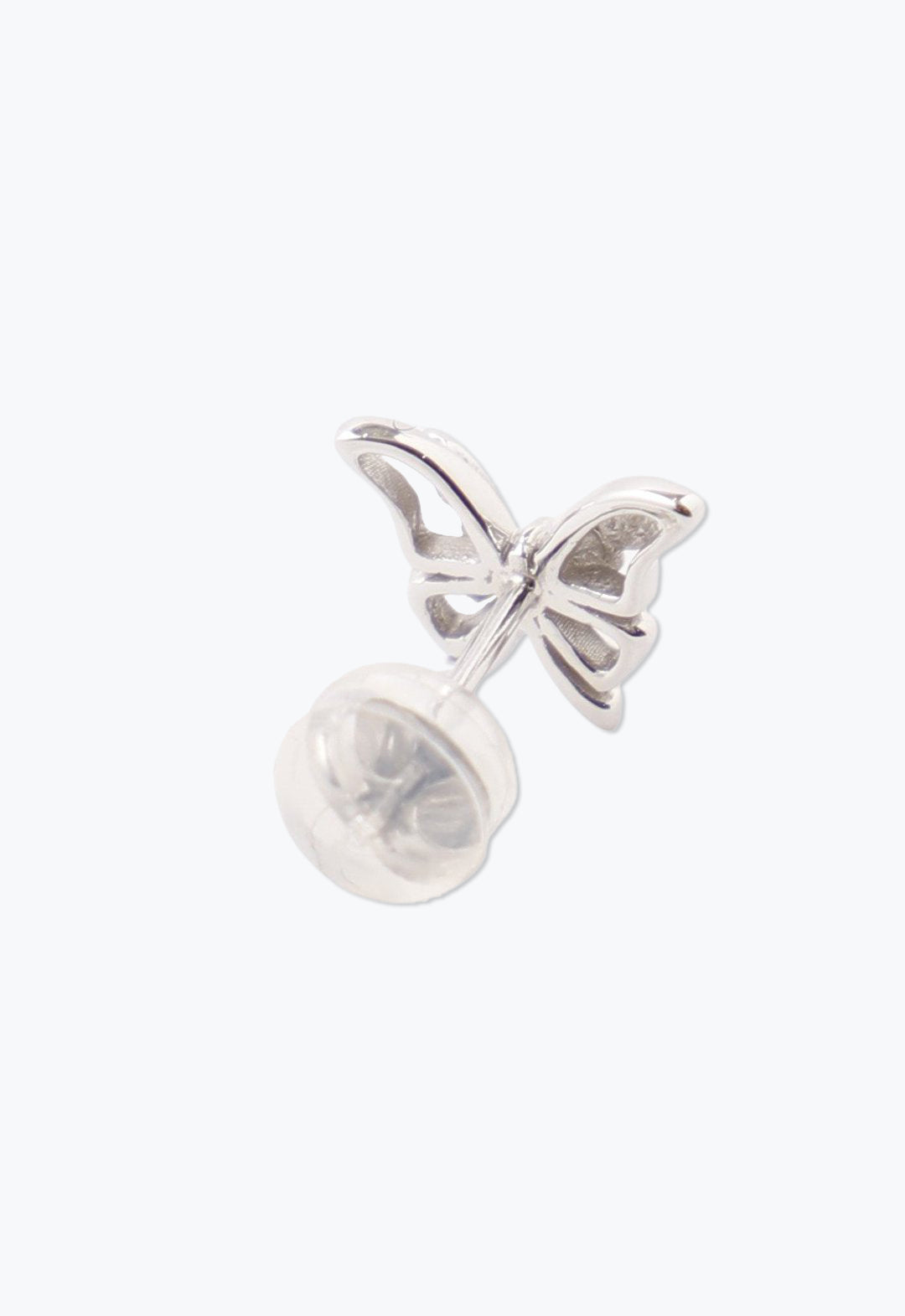 Ribbon Butterfly Earing Silver are claps earing