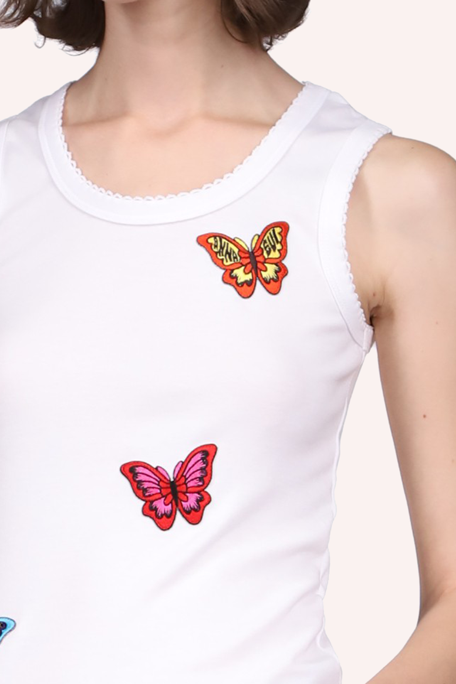 Butterfly Patch Baby Tank <br> Multi - Anna Sui