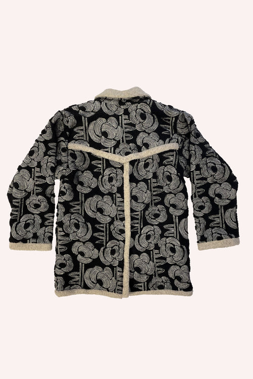 Ribbed Roses Jacket<br> Black Multi - Anna Sui