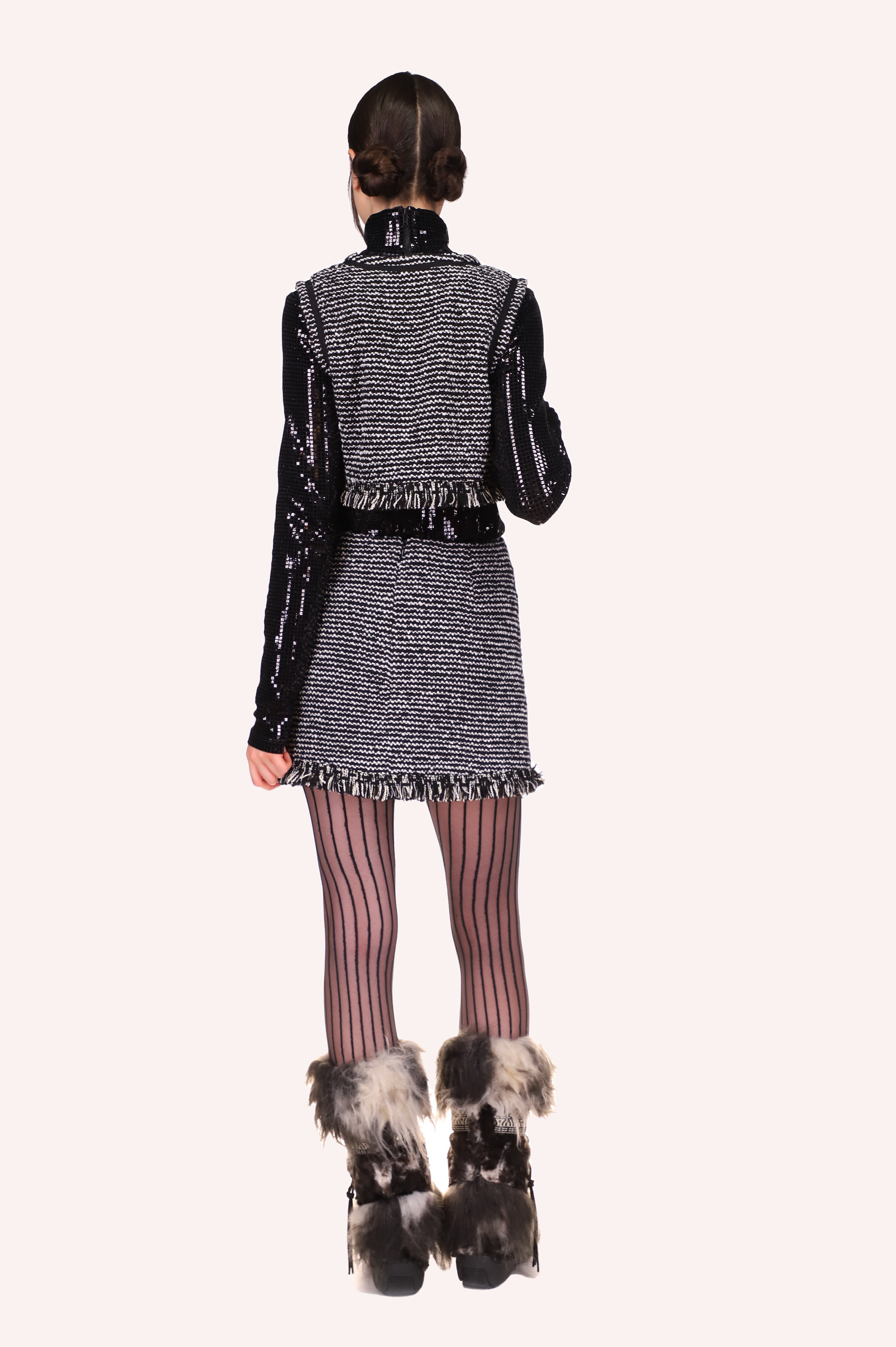 Mod Tweed Vest <br> Black Multi - Anna Sui