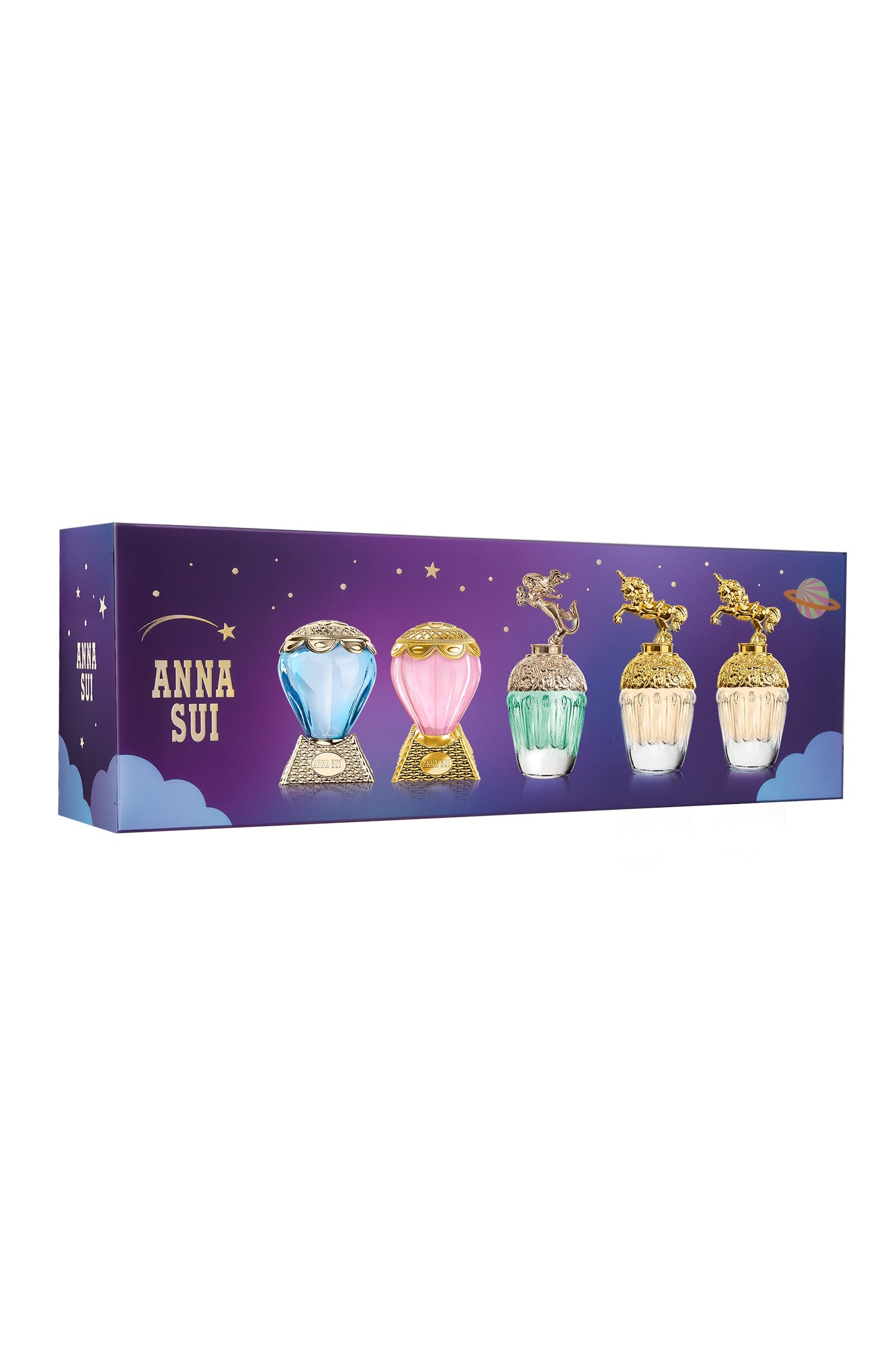 Contains, Cosmic Sky, Sky, Fantasia Mermaid, and 2-Fantasia with a description of each fragrance