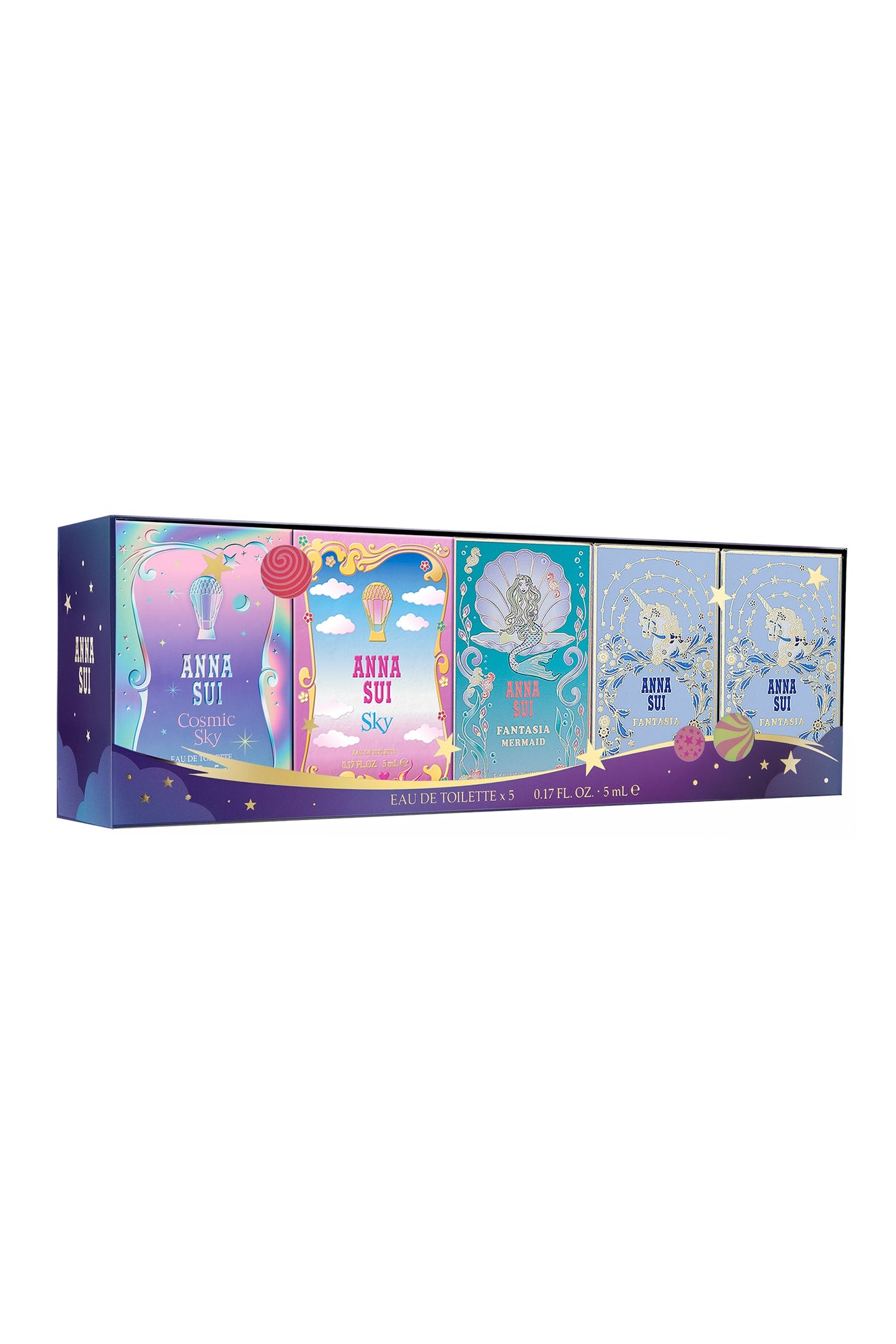 Fragrance Mini Set: new fragrances Cosmic Sky, Sky, Fantasia Mermaid, and Fantasia 2 units