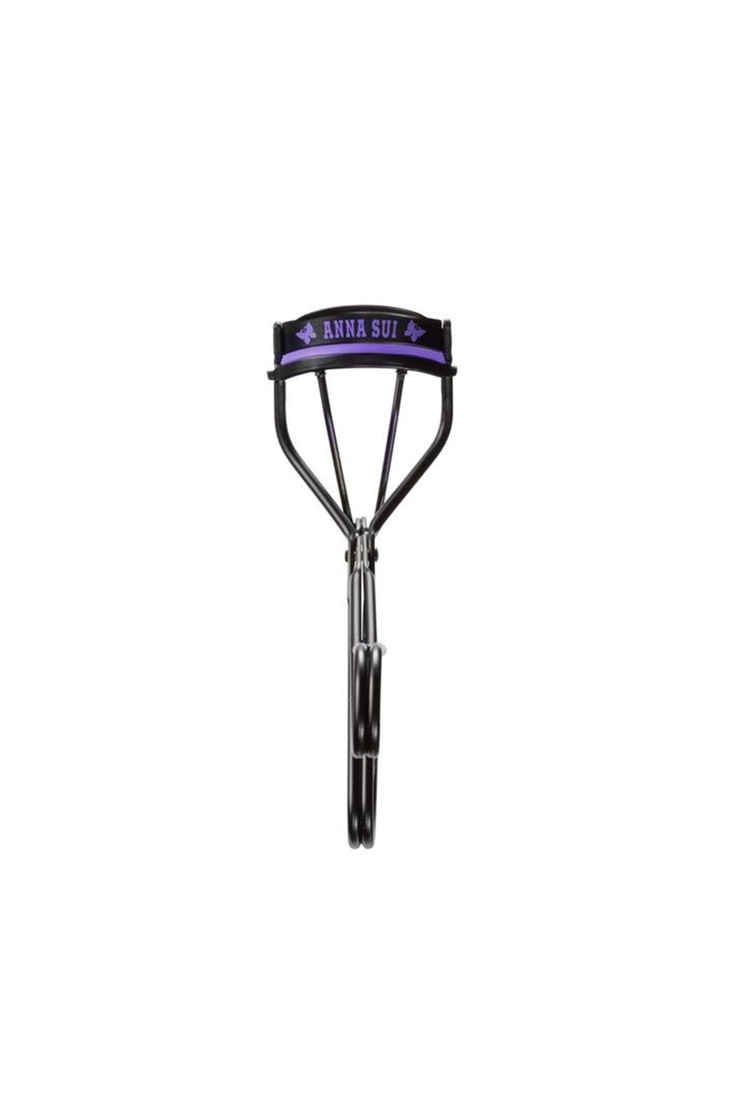 Silicone pad Eyelash Curler, with black curler's silicone pad, violet Anna Sui, and butterfly
