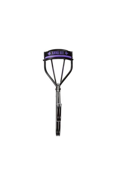 The silvery upgraded silicone pad Eyelash Curler, with black curler's silicone pad, violet Anna Sui, and butterfly