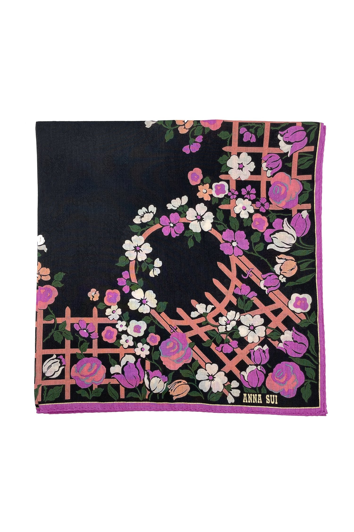 Flower Border Handkerchief - Anna Sui