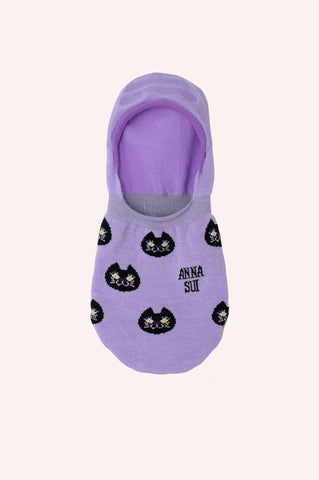 Cat Pattern Socks <br> Black