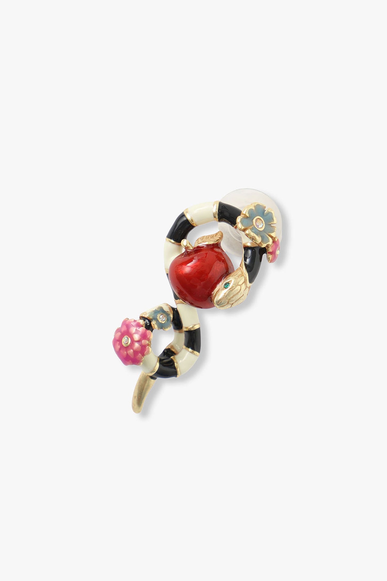 Snake Apple Earrings <br> GOLD - Anna Sui