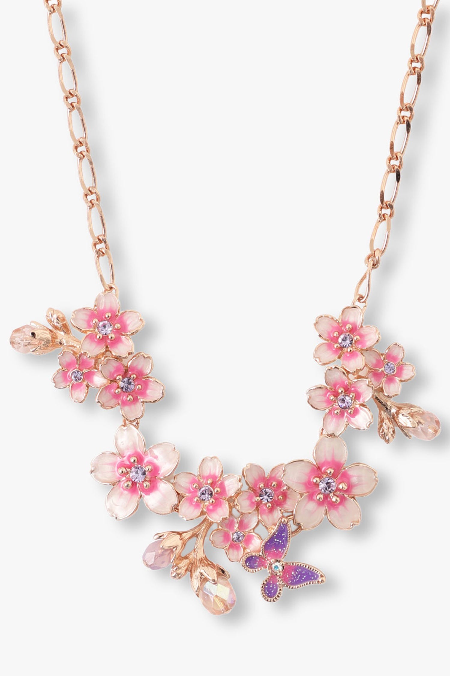 Butterfly Cherry Blossom Necklace - Anna Sui