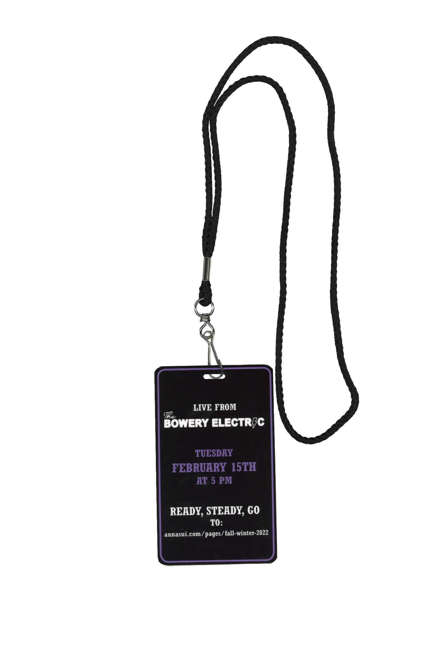 Back of the Pass, lanyard, black, live from 02/15/2022 live from BOWERY ELECTRO and more 