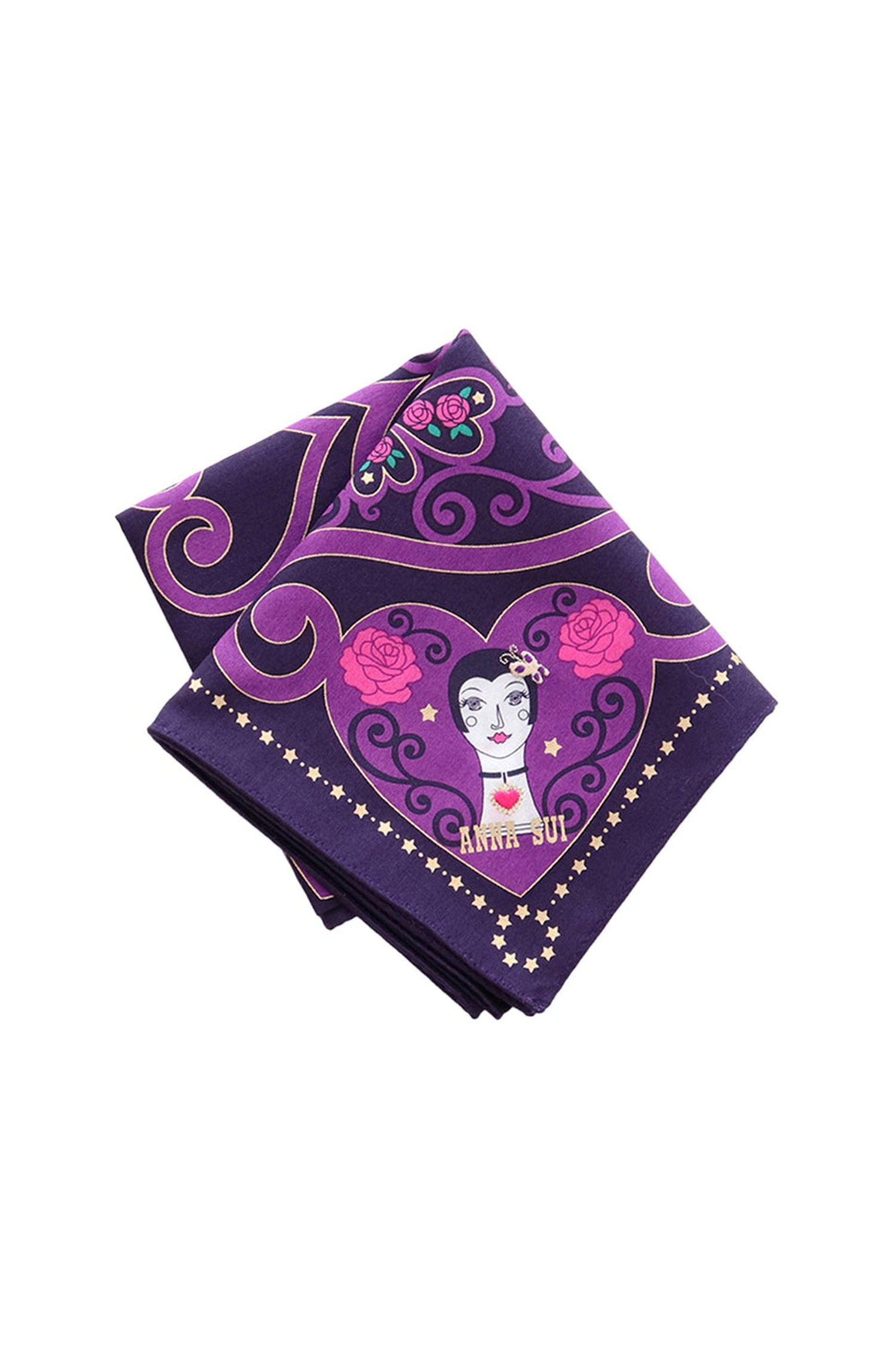 Dolly Head Handkerchief - Anna Sui