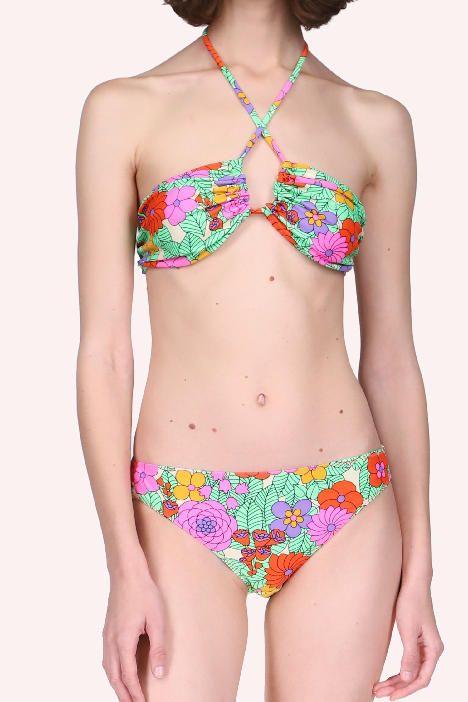 Beckoning Blossoms String Bikini Set - Anna Sui