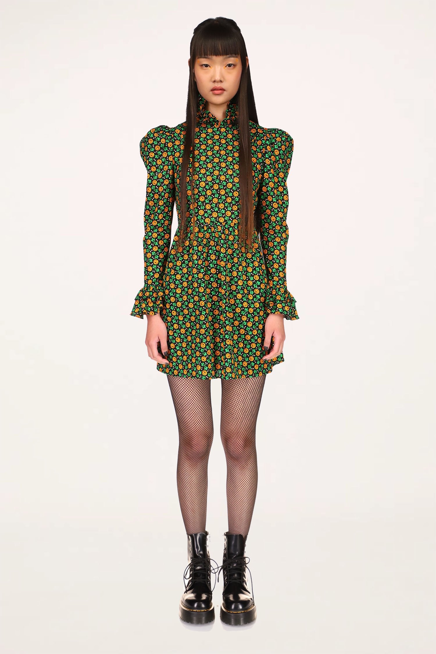 Anna Sui x Batsheva Prairie Mini Dress Red