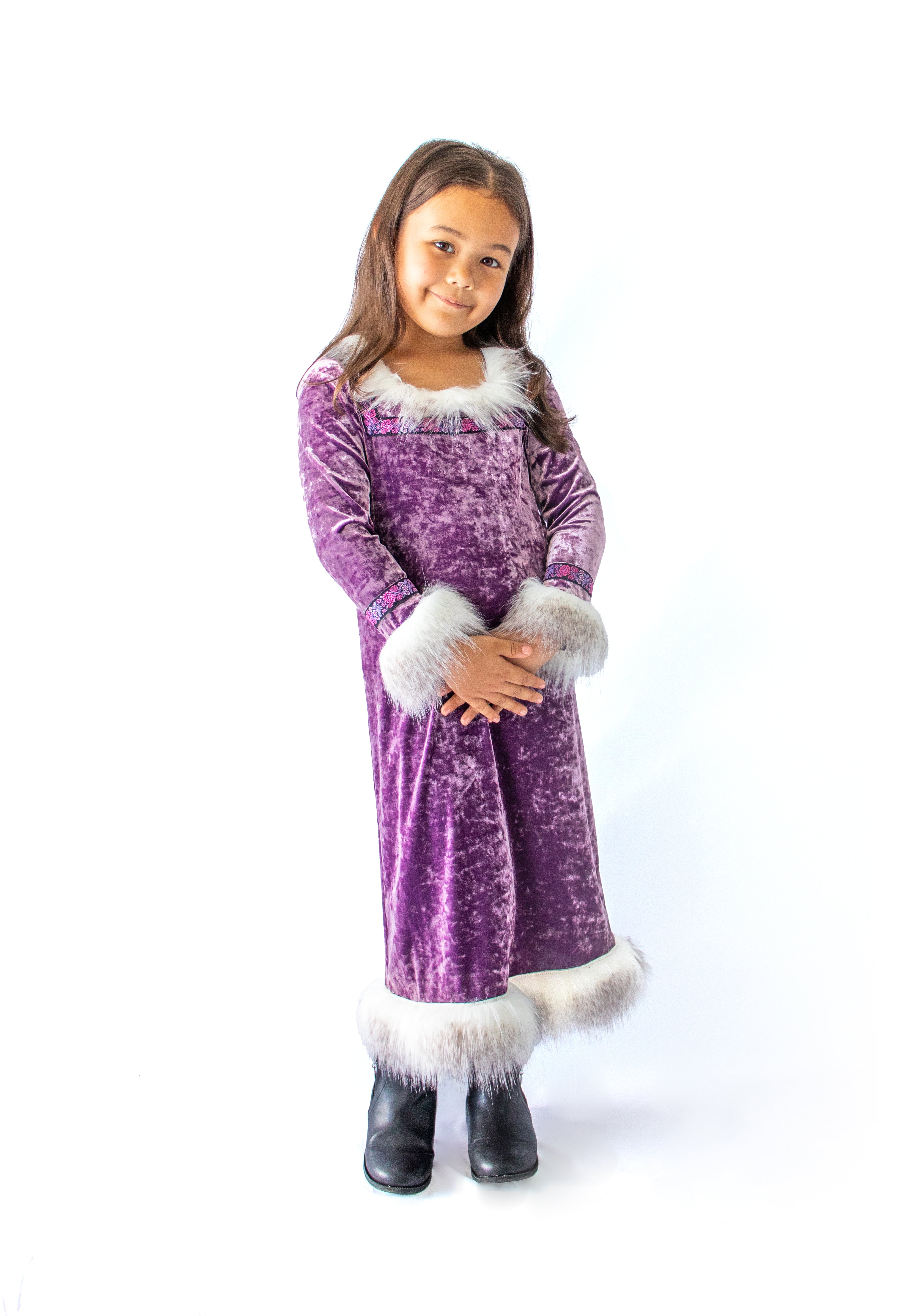 Kid's Princess Dress <br> Lavender Multi - Anna Sui