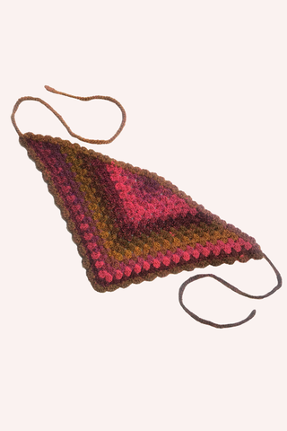 Rainbow 3D Floral Hand Crochet Bag