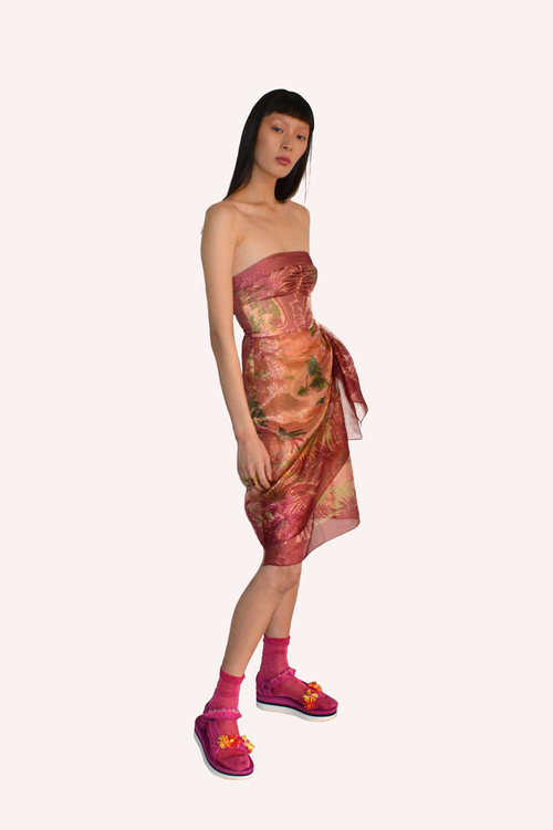 Tropical Paradise Sarong Dress - Anna Sui