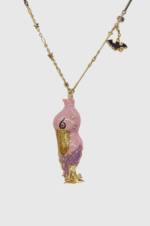 Long Pelican Necklace - Anna Sui